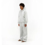 350 GSM Heather Grey Zip Up Hoodie 4.webp