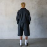 600 GSM Black Quarter Zip Sweatshirt 4.webp