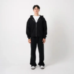 600 GSM Black Zip Up Hoodie 6.webp
