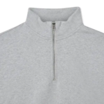 600 GSM 'Heather Grey' Quarter Zip Sweatshirt (1)
