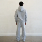 600 GSM 'Heather Grey' Zip Up Hoodie (4)
