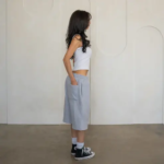 Heather Grey Baggy Sweat Shorts 3.webp