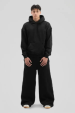 350 GSM Black Baggy Sweatpants 1.webp