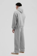 350 GSM 'Heather Grey' Cuffed Sweatpants (2)