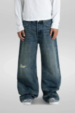 'Shroud' Washed Indigo Selvedge Denim
