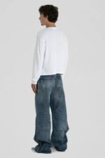 'Shroud' Washed Indigo Selvedge Denim (2)