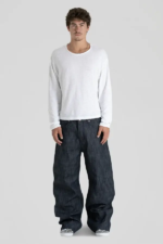 'Veil' Raw Indigo Selvedge Denim (1)